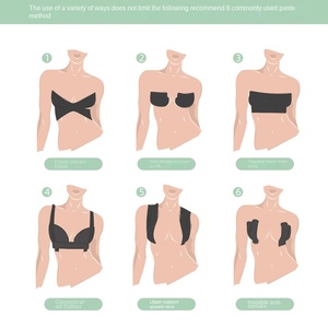 Giapponese sottile elastico lifting del seno fasciatura per abiti da sposa da donna con perline - Product Image 4