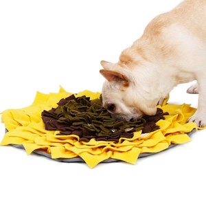 Luxury Sunflower Design Polar Fleece Pet Bed <b>Mat</b> Modern Style Snuffle <b>Mat</b> for Dogs and <b>Cats</b> Soft Premium Feeding Bed for Pets - Product Image 2