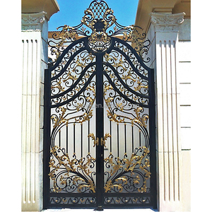 באיכות גבוהה מודרני יצוק ברזל שער עיצוב וילה פרטית מול כניסה הראשית חצר דלת אמריקאי סגנונות שערי ברזל עיצוב - Product Image 4