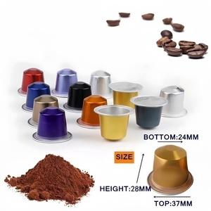 Capsules de café vides en aluminium jetables personnalisées de 15 ml compatibles avec les couvercles en aluminium - Product Image 2