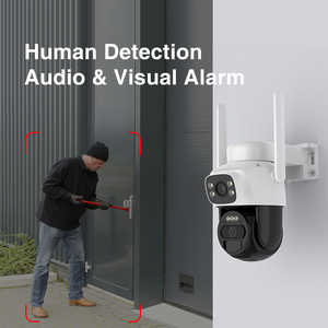 Nhà máy trực tiếp 6MP HD năng lượng mặt trời panel năng lượng mặt trời có thể sạc lại pin thông minh <span class=keywords><strong>IP</strong></span> <span class=keywords><strong>Wifi</strong></span> tầm nhìn ban đêm ống kính kép ngoài trời <span class=keywords><strong>Camera</strong></span> An Ninh - Product Image 5