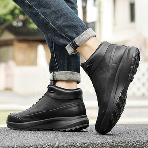 Chaussures en cuir noir de haute qualité, neuves, décontractées, pointures 38-45, à lacets, en cuir de vachette pleine fleur, bottines tendance, marque de chaussures italienne - Product Image 6