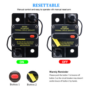 Disjoncteur série 285 pour voiture, audio automobile, marine, bateau 12V 24V 48V 40A 50A 60A 70A 80A 100A 150A 200A 250A 300A - Product Image 4