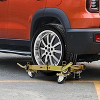 Nouveau chariot à roulettes 12 roues, cric de secours antidérapant en acier allié, capacité 1T, outil de déplacement de voiture à levier pneumatique