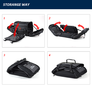 Sac de rangement pour siège arrière de moto Motocentric anti-éclaboussures grande capacité pour la conduite à longue distance en plein air - Product Image 5
