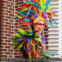 Boa en plumes de coq pour fête du Nouvel An, spectacle de danse et vitrine, célébration de Pâques, événement cosplay et décoration de lieux de fête