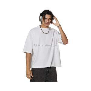 T-shirt Oversize da Uomo di Alta Qualità con Lavaggio Acido, Popolare Maglietta Vintage in Cotone Corta - Product Image 3