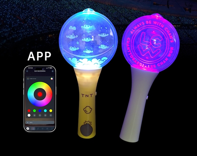 LED Light Toy Flash Stick APP Remote Control Night Market Lollipop Glow Stick for Scenic Amusement Park Party Supplies