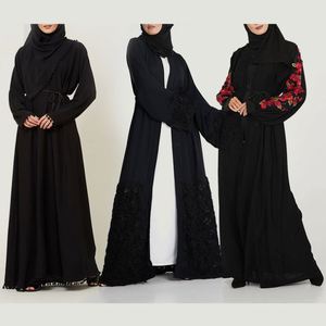 2019 Ultime Cerimonia Nuziale di Modo Strano Primavera di Nuovo Disegno Normale Camicetta Abito Musulmano Croce Nera <span class=keywords><strong>Abaya</strong></span> - Product Image 6