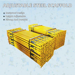 Étais de coffrage en béton Xinxing, étais de soutènement galvanisés, pièces d'échafaudage en acier réglables pour la construction, étais métalliques Acrow - Product Image 2