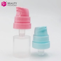 Botol Pengap 10 Ml 15 Ml 5 Ml Kosong Kosmetik Putih Hitam Merah Muda Biru Vakum Botol Dispenser Losion Pengap untuk Serum dengan Pompa