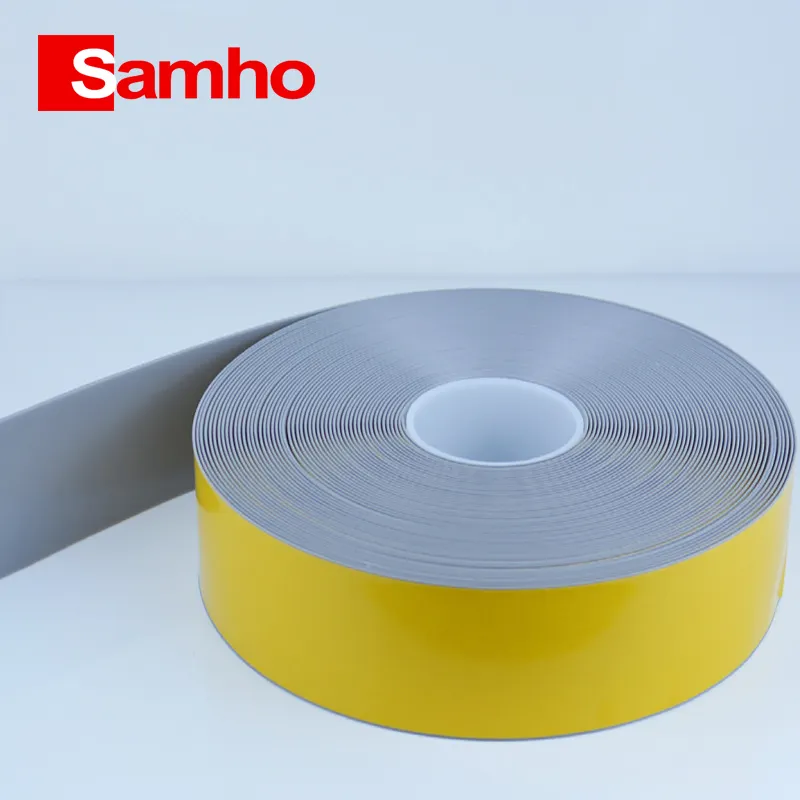 Samho personalizado material magnético suave 100MM AGV cinta de protección de banda magnética suelo adhesivo advertencia AGV cinta magnética