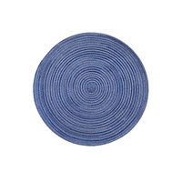Dessous de verre ronds en coton en corde tissée pour accessoires de table de cuisine à tricoter