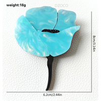 Broche de luxe vintage élégante en vente chaude, broche fleur rose, broche personnalisée