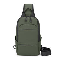 Sac à dos vintage grande capacité, en nylon imperméable avec fermeture éclair, sangle de poitrine réglable, bretelles respirantes, idéal pour l'été