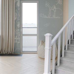 ราวบันไดไม้จริงสำหรับตกแต่งในร่มดีไซน์เรียบง่ายโมเดิร์นคุณภาพสูงใช้งานได้กับโรงแรม <span class=keywords><strong>Jinju</strong></span> HJ-108 2 - Product Image 3