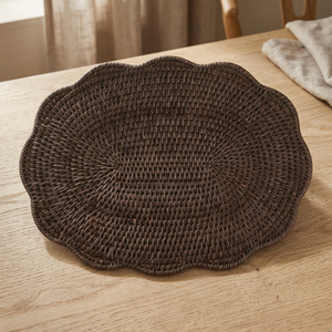 Handmade Eco-Friendly Bohemian Modern Bamboo Woven Dining Kitchen Table <b>Mats</b> Pads Charger <b>Plates</b> Vietnam - Product Image 1