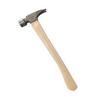 Marteau à cadre léger et Durable, marteau à griffes droites, marteau en titane de 14 oz avec manche en Hickory