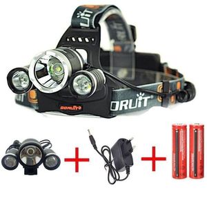Oruit Headlamp 3 Led <b>Rechargeable</b> With <b>Battery</b> Pack For Outdoor Use - Product Image 2