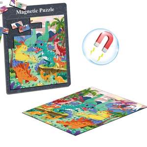 Puzzle de la petite enfance jouets d'apprentissage dessin animé éducatif coloré dinosaure <span class=keywords><strong>monde</strong></span> Puzzles Iq Puzzle pour les enfants - Product Image 3