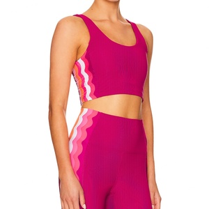 Conjunto Deportivo de Yoga para Mujer, Diseño Personalizado, Ropa Deportiva con Spandex, Contraste de Color, Corte Ajustado - Product Image 5