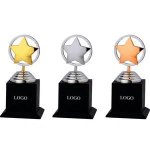 Elegant Office Die Casting Metal Statue Graceful Lady Dial Shape Professional Workspace Portable Laser Engraved Trophy Golden - Product Image 1