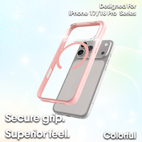 Étui de téléphone magnétique Laudtec OEM en TPU+PC, toucher confortable, finition mate ou ultra-transparente, pour iPhone 16 17 18 Pro/ Pro Max