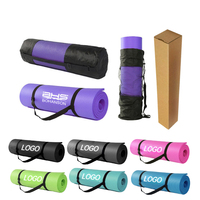 Tapis de Yoga NBR en Mousse Haute Densité Ultra Épais 8mm 10mm 15mm Léger Qualité Supérieure avec Logo Personnalisé OEM Modèle 2026