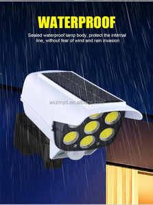 Capteur Spots muraux Caméra de simulation Surveillance simulée Lumière solaire extérieure de jardin Lampes murales à led <span class=keywords><strong>avec</strong></span> <span class=keywords><strong>télécommande</strong></span> - Product Image 2
