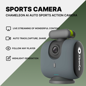 Caméra d'<span class=keywords><strong>action</strong></span> sportive automatique XbotGo Chameleon AI |   Caméra IP 4K étanche IP67 avec suivi de mouvement à 360°, diffusion en direct sans fil, CMOS, MicroSD - Product Image 2