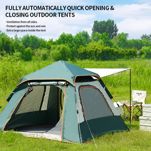 Attrezzatura per <span class=keywords><strong>Campeggio</strong></span> e Alpinismo <span class=keywords><strong>Tenda</strong></span> Verde Impermeabile a Quattro Stagioni con Apertura Automatica Rapida a Doppio Strato - Product Image 3