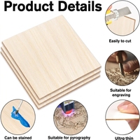 Planches de bois de balsa non finies pour l'artisanat, le modélisme, les loisirs, la découpe au laser, les avions planeurs - 100% écologiques