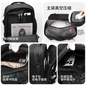 Electric Vacuum <b>Backpack</b> For <b>Men</b> Large Capacity 16 Inch Laptop Business Travel Commuting Multifunctional Design - Product Image 1
