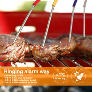 Nhiệt Kế Thực Phẩm Kỹ Thuật Số Thịt Bếp Nấu Nướng Nhiệt Kế Nướng Với 4 Đầu Dò Nhiệt Độ BBQ Theo Dõi Nhiệt Độ Từ Xa - Product Image 5