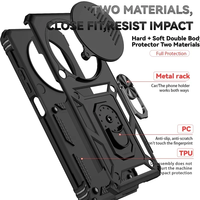 Coque antichoc avec protection coulissante pour objectif et support magnétique pour voiture pour Xiaomi Redmi 14C 4G et Redmi Note 14 Pro Plus 4G 5G – Nouveauté !