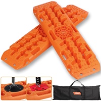 Tapis de piste de récupération 4x4 avec base de levage de cric, planches de traction de récupération tout-terrain 4WD pour la boue de sable et la neige