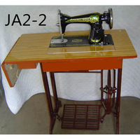 Machine à Coudre DOMESTIQUE Manuelle de Type Ancien JA2-2 pour Couturier, TÊTE SEULE, Couleur Noire, 12 Fers, Fabriquée au Japon, pour Vêtements