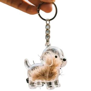 Gantungan Kunci Kotak Penyimpanan Transparan untuk Bulu Hewan Peliharaan, Lucu, Klasik, Ramah Lingkungan, Hasil Kerajinan Lembut - Product Image 1