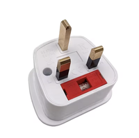 Chargeur mural AC avec prise britannique 5V 2.4A, double ports USB-A pour ordinateur portable, téléphone portable, appareil photo, PC, certifié UKCA CE RoHS, adaptateur de voyage