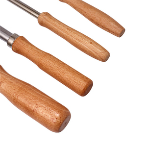 4 PCS Stainless Steel and Wood Circular Clay Hole Cutters for Pottery and Sculpture - Product Image 2