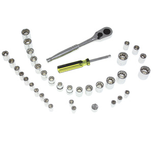 Stanley 37 Mảnh Thiết Lập 6.3Mm 10Mm Loạt Metric Và Đế Quốc Ratchet Cờ Lê Ổ Cắm Công Cụ Thiết Lập 1/4 "3/8" - Product Image 6