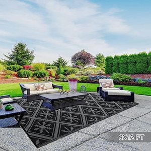 Alfombras <span class=keywords><strong>de</strong></span> plástico <span class=keywords><strong>de</strong></span> 9x12 pies <span class=keywords><strong>para</strong></span> acampar al aire libre, Alfombra <span class=keywords><strong>de</strong></span> paja impermeable Reversible, <span class=keywords><strong>para</strong></span> Patios, <span class=keywords><strong>suelo</strong></span> grande y alfombra - Product Image 1
