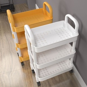 Zxm Best Selling <b>4</b> Layers Shelf Rack Plastic Beauty Salon <b>Trolley</b> Spa Cart with <b>Wheels</b> Four Tier <b>Trolley</b> - Product Image 4
