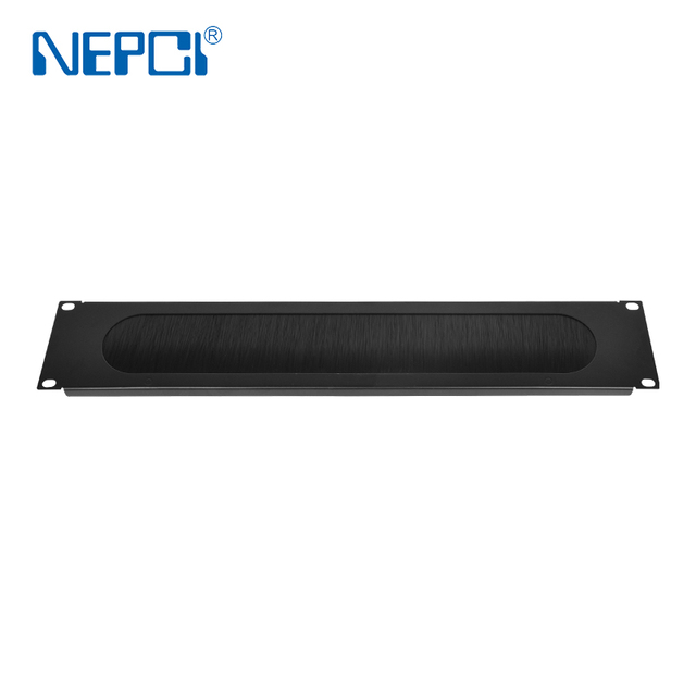 NEPCI 19 Inch 1U 2U Patch Panel Brush Frame for Cable Entry XJY-GJ-14B-2U