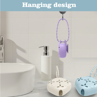 Boîte multifonctionnelle en silicone pour aromathérapie, désodorisant pour salle de bain et toilettes, support pour savon et baume parfumé