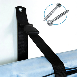2 Soportes de Polipropileno para Montar Embarcaciones en la Pared, Correas Ajustables para Almacenamiento de Kayaks, Soportes para 2 Embarcaciones - Product Image 4