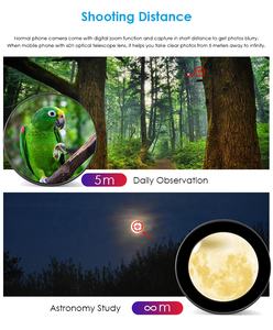 2021 Apexel <span class=keywords><strong>60x</strong></span> الهاتف المحمول أحادي عدسة مجهر الفلكي عدسات تكبير قابلة للتمديد ترايبود ل هاتف ذكي - Product Image 3