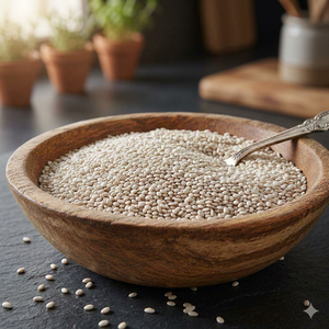 Semillas de Chía Blancas Enteras 100% Puras, Superalimento Natural a Base de Plantas, Ingrediente de Grado Alimenticio Premium para Smoothies, Jugos y Batidos - Product Image 1