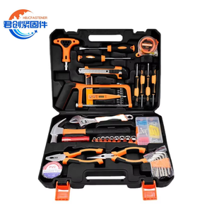 Ensemble d'outils ménagers Sorend, boîte à outils de réparation pour électricien, multifonction, combinaison STT-046, emballage en cuir, clé hexagonale CRV - Product Image 1