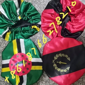 Bonnet en <span class=keywords><strong>soie</strong></span> classique personnalisé à double couche doublé de satin, avec drapeau haïtien des Caraïbes, pour 18 pays - Product Image 4